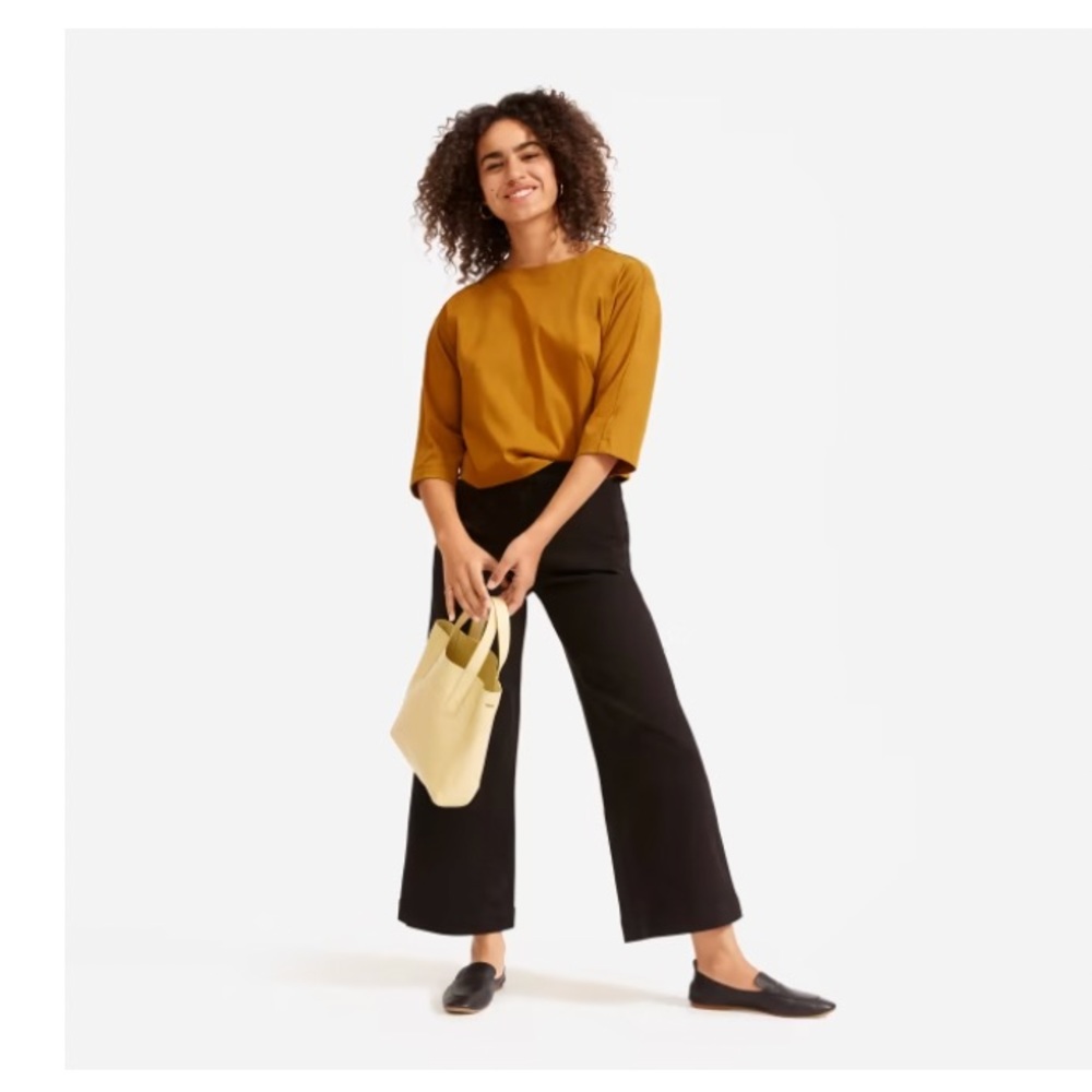 Everlane Wide-Leg Crop Pants worn once